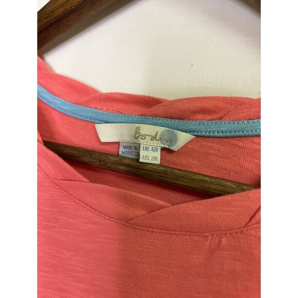 Boden Women’s Coralie Jersey Dress Colorblock Pink Blue Short Sleeves US 2 - Picture 6 of 11